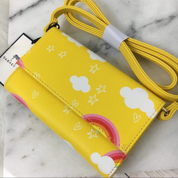 Dabney Lee Handbags - NWT Dabney Lee Yellow Rainbow Cross Body Bag